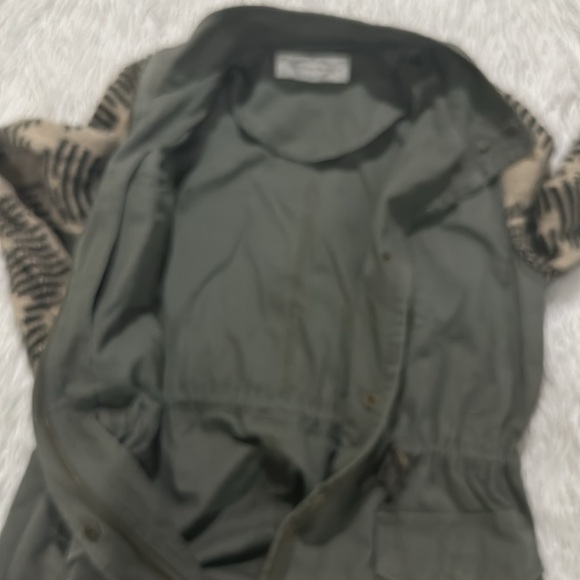 The impeccable pig green army brown knit jacket size medium - Picture 5 of 8